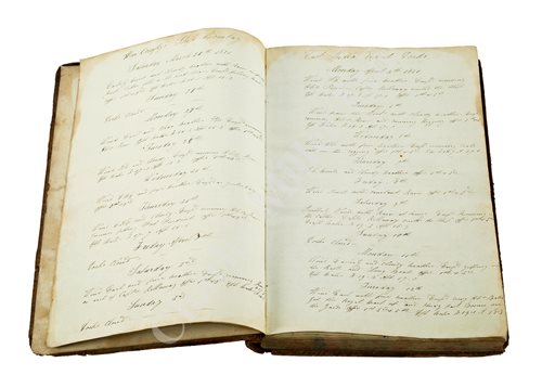 Lot 105 - LOG BOOK OF THE H.C.S. BOMBAY, 1832
