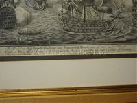 Lot 117 - ENGLAND'S GLORY, A SET OF FIVE ENGRAVINGS, ENGLISH SCHOOL, 18TH CENTURY