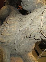Lot 164 - THE FIGUREHEAD OF THE YACHT 'GELERT', R.Y.S., CARVED BY JAMES HELLYER OF HELLYER & SON TO THE ORDER OF R. & M. RATSEY'S YARD, WEST COWES, 1867