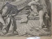 Lot 244 - AN 18TH CENTURY COPPER PLATE ENGRAVING OF WILLIAM HARVEY