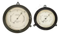 Lot 214 - AN IMPROVED MARINE ANEROID COMPENSATED BAROMETER BY H. HUGHES & SON LTD, CIRCA 1930