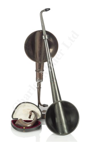 Lot 249 - A TELESCOPIC RESONATOR BY HAWKSLEY, LONDON, CIRCA 1920; and two others