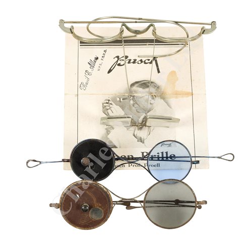 Lot 192 - A PAIR OF LUPEN-BRILLE MAGNIFYING SPECTACLES BY BUSCH, GERMANY, CIRCA 1920