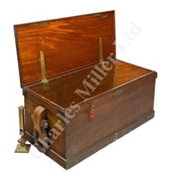 Lot 146 - A FINELY CONSTRUCTED TEAK BLANKET BOX FROM THE STEAM YACHT 'NORIAN', CIRCA 1910