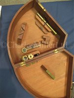 Lot 198 - A FINE 8½IN. RADIUS VERNIER SEXTANT BY WILLIAM CHARLES COX, PLYMOUTH, CIRCA 1825