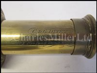 Lot 185 - A 2IN. FOUR DRAW WOOD AND BRASS TELESCOPE BY C. & G. DIXEY, LONDON, CIRCA 1830