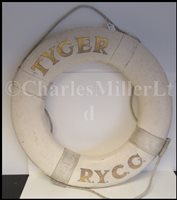 Lot 147 - A CEREMONIAL LIFE BUOY FROM THE YACHT TYGER R.Y.G.C.