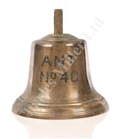 Lot 48 - A BELL THOUGHT TO BE FROM ARMED NAVAL TRAWLER NO. 40, CIRCA 1915