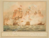 Lot 20 - ATTRIBUTED OF NICHOLAS POCOCK (ENGLISH, 1740-1821) - Glorious First of June, H.M.S. 'Queen Charlotte' forcing the French line