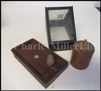 Lot 217 - A DRY CARD YACHTING COMPASS, FOR F.W STURT, TUNBRIDGE WELLS, CIRCA 1900; and two other instruments