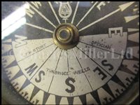 Lot 217 - A DRY CARD YACHTING COMPASS, FOR F.W STURT, TUNBRIDGE WELLS, CIRCA 1900; and two other instruments