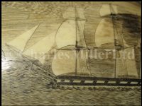 Lot 84 - Ø A FINE SAILORWORK SCRIMSHAW DECORATED WHALE'S TOOTH, 1830s-40s