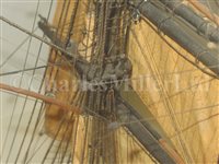 Lot 252 - A DETAILED PROBABLY SAILOR MADE MODEL OF THE EXTREME CLIPPER CHALLENGE, 19TH CENTURY