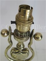 Lot 32 - A PAIR OF ELECTRIC GIMBAL LIGHTS FROM THE H.M. ROYAL YACHT ALBERTA, CIRCA 1900