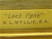Lot 9 - WILLIAM LIONEL WYLLIE (BRITISH, 1851-1931); Loch Fyne