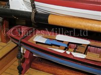 Lot 250 - A FINELY CONSTRUCTED AND DETAILED ⅛IN:1FT SCALE UNRIGGED MODEL OF CAPTAIN COOK’S BARK ENDEAVOUR AS FITTED FOR HIS FIRST VOYAGE OF EXPLORATION, 1768
