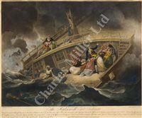 Lot 103A - ‘THE HALSEWELL EAST INDIAMAN’ – A CONTEMPORARY HAND-COLOURED AQUATINT