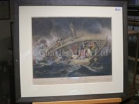 Lot 103 - ‘THE HALSEWELL EAST INDIAMAN’ – A CONTEMPORARY HAND-COLOURED AQUATINT