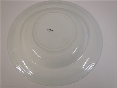 Lot 2 - BLUE FUNNEL LINE (ALFRED HOLT & COMPANY):  CHINA SOUP PLATE, BY EILLS, LIVERPOOL, CIRCA 1950