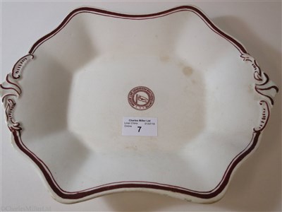 Lot 7 - ANCHOR LINE (HENDERSON BROTHERS) LIMITED:  CHINA VEGETABLE PLATE, CIRCA 1918