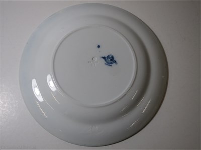 Lot 10 - BIBBY LINE:  AN ‘ENFIELD FRUIT’ PATTERN CHINA DINNER PLATE, BY MINTON, CIRCA 1906