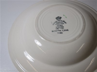 Lot 13 - BOOTH LINE:  CHINA SOUP PLATE BY GRINDLEY HOTEL WARE, CIRCA 1925