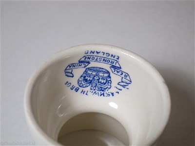 Lot 16 - BRITISH INDIA STEAM NAVIGATION COMPANY: TWO-ENDED EGG CUP BY ASHWORTH BROS. ENGLAND, CIRCA 1920