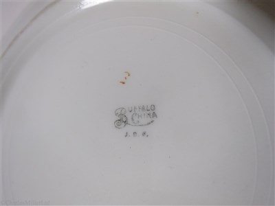 Lot 60 - INTERNATIONAL MERCANTILE MARINE COMPANY: A CHINA SOUP PLATE BY BUFFALO CHINA, CIRCA 1925