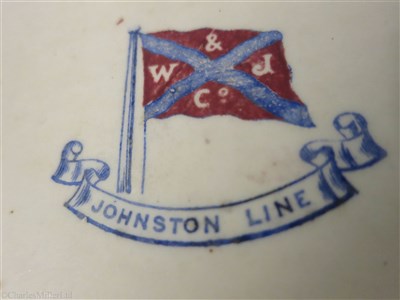 Lot 62 - JOHNSTON LINE: AN OVAL SERVING PLATE BY D.A.S. NESBITT & CO., CIRCA 1895