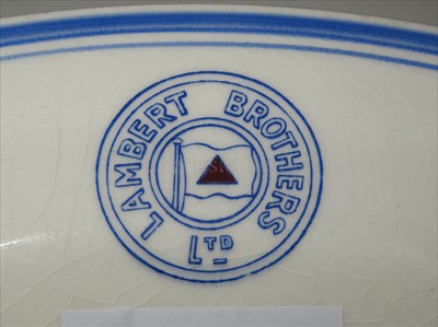 Lot 53 - Lambert Brothers Ltd: a soup plate by Bristol