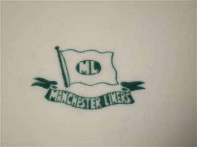Lot 72 - MANCHESTER LINERS LIMITED: A SOUP PLATE BY DUNN BENNETT & CO. LTD., CIRCA 1910