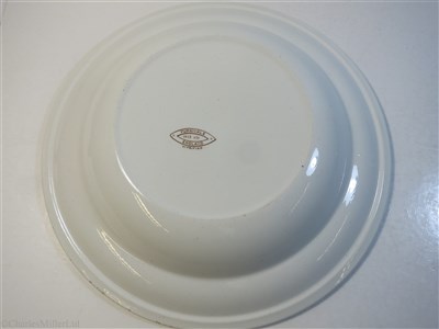 Lot 85 - PORT LINE: A SOUP PLATE BY FURNIVALS, CIRCA 1913