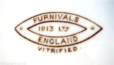 Lot 85 - PORT LINE: A SOUP PLATE BY FURNIVALS, CIRCA 1913