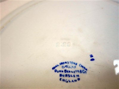 Lot 97 - UNION CASTLE LINE:  A DINNER PLATE BY DUNN BENNET & CO, ENGLAND, CIRCA 1910