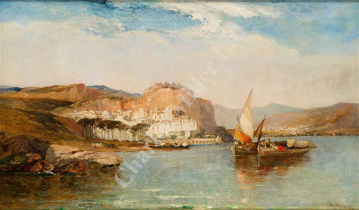 Lot 17 - ARTHUR JOSEPH MEADOWS (BRITISH, 1843-1907) Near Amalfi, Gulf of Salerno, Italy