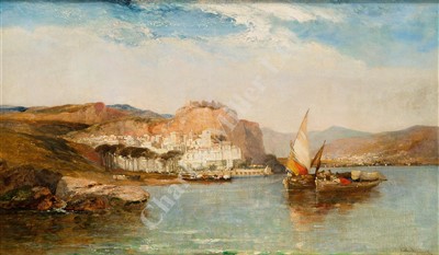 Lot 17 - ARTHUR JOSEPH MEADOWS (BRITISH, 1843-1907) Near Amalfi, Gulf of Salerno, Italy
