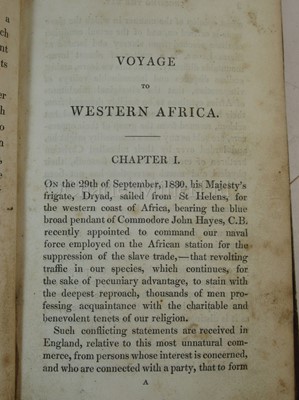 Lot 81 - PETER LEONARD: 'RECORDS OF A VOYAGE TO THE WESTERN COAST OF AFRICA, IN HIS MAJESTY'S SHIP DRYAD, AND OF THE SERVICE ON THAT STATION FOR THE SUPPRESSION OF THE SLAVE TRADE IN THE YEARS 1830, 1831, AND