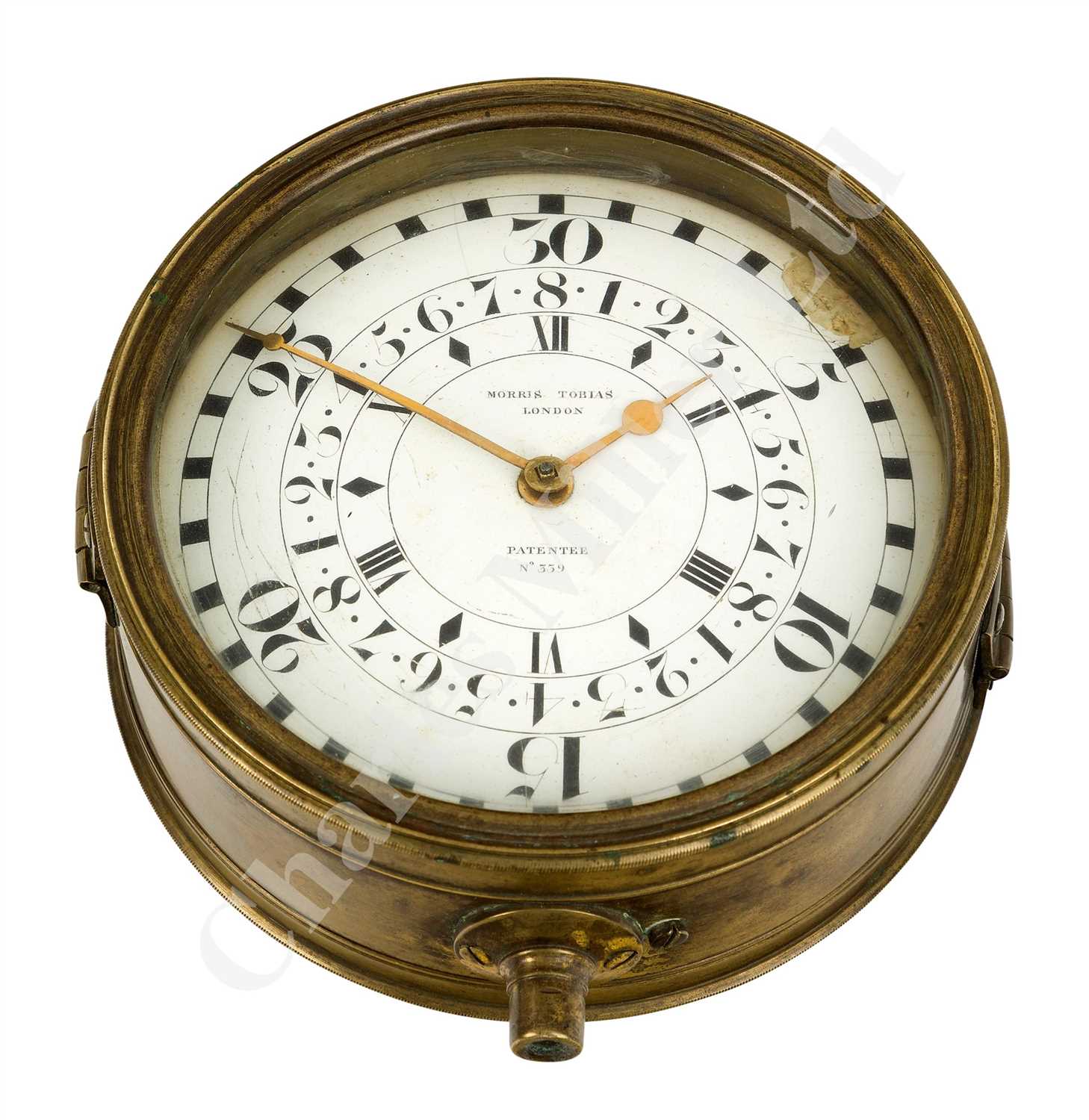 Lot 211 - A RARE BINNACLE TIMEPIECE BY MORRIS TOBIAS, LONDON, CIRCA 1800