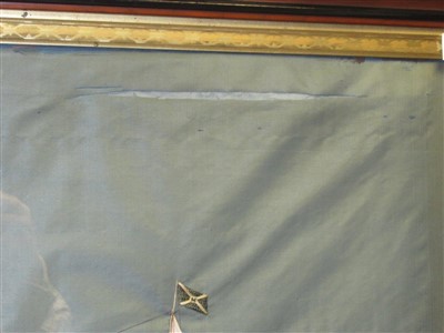 Lot 158 - A SILKWORK PICTURE BY THOMAS WILLIS (AMERICAN, 1850-1925), NEW YORK, CIRCA 1875