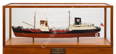Lot 341 - A BUILDER'S MODEL FOR THE TANKER S.S. VACUUM PIONEER, BUILT BY THE GRANGEMOUTH DOCKYARD COMPANY LTD FOR THE VACUUM OIL COMPANY LTD, 1953