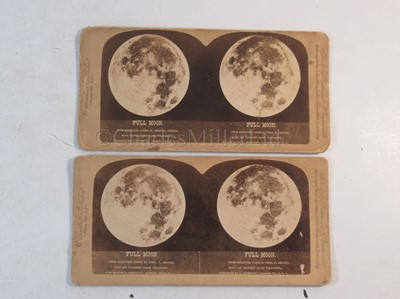 Lot 323 - A LUNAR STEREOCARD BY C. BIERSTADT, NIAGARA FALLS, NY, PROBABLY CIRCA 1890; and another similar
