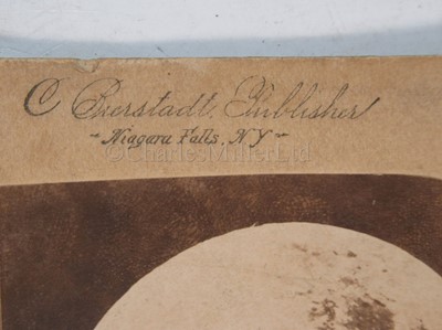 Lot 323 - A LUNAR STEREOCARD BY C. BIERSTADT, NIAGARA FALLS, NY, PROBABLY CIRCA 1890; and another similar
