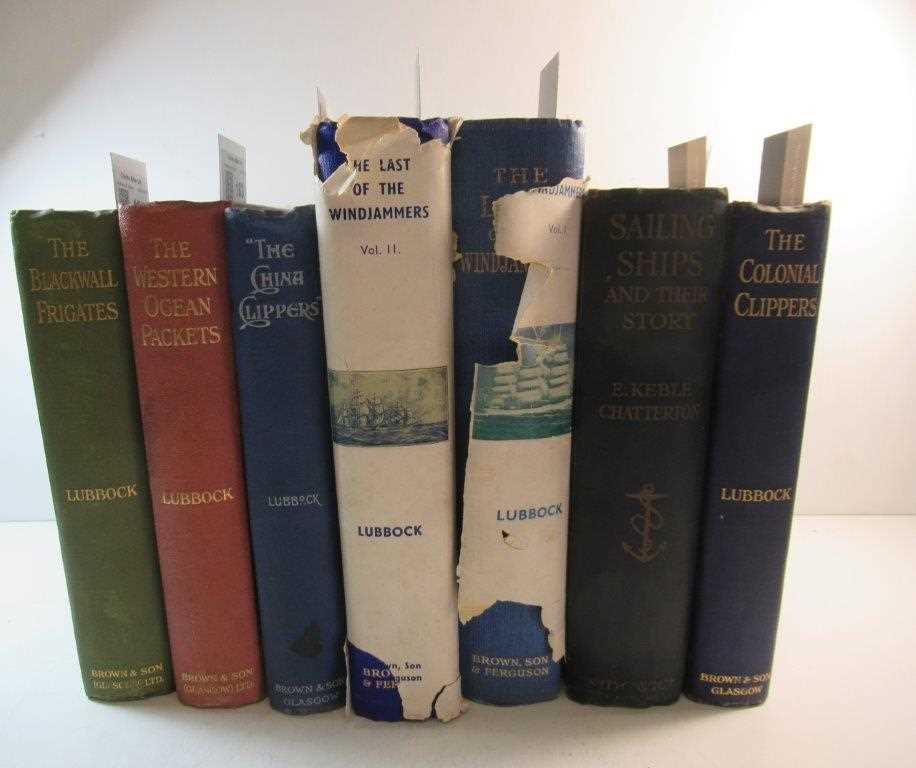 Lot 183 - BASIL LUBBOCK: The Last of the Windjammers and 12 other volumes
