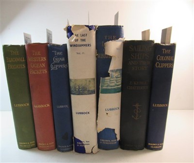 Lot 183 - BASIL LUBBOCK: The Last of the Windjammers and 12 other volumes