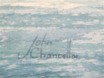 Lot 8 - δ JOHN CHANCELLOR (1925-1984) A clipper under sail