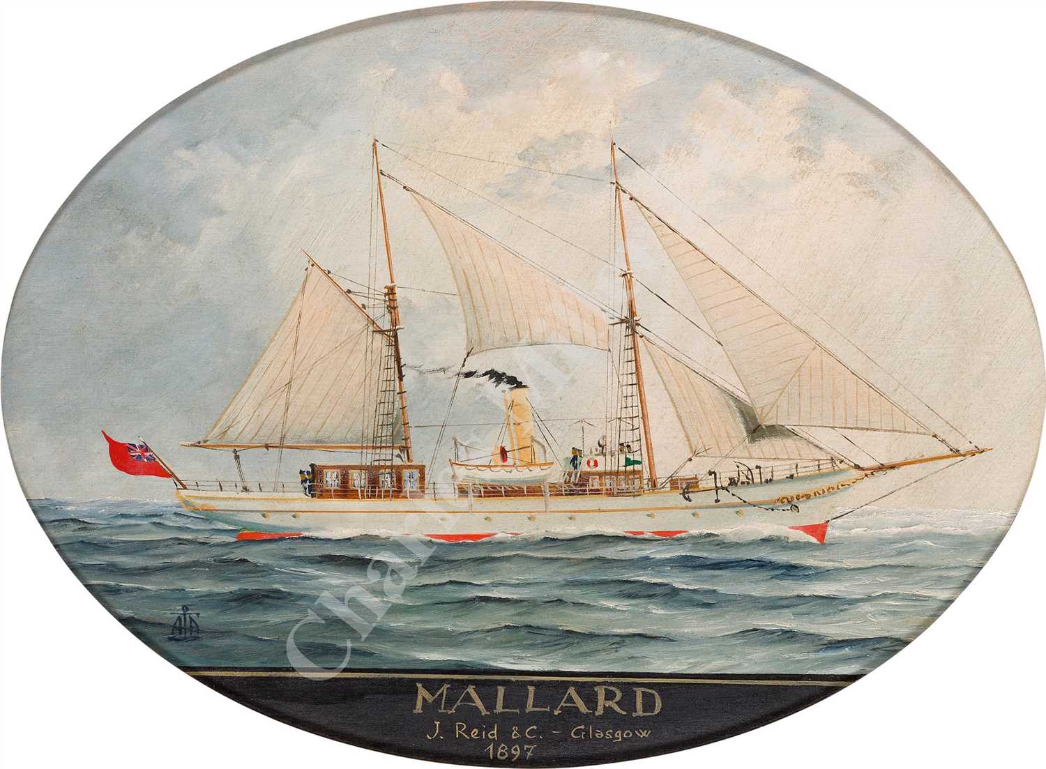 Lot 25 - CONTINENTAL SCHOOL, 20TH CENTURY
Studies of vessels comprising: 'Mallard'; 'Ipparco Baccich'; 'Enchantress'; 'Hirondelle II'; 'St. Michaels'; 'Gimcrack'; 'Nave Carboniera'; 'Freelance'