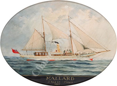 Lot 25 - CONTINENTAL SCHOOL, 20TH CENTURY
Studies of vessels comprising: 'Mallard'; 'Ipparco Baccich'; 'Enchantress'; 'Hirondelle II'; 'St. Michaels'; 'Gimcrack'; 'Nave Carboniera'; 'Freelance'