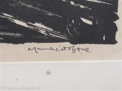 Lot 27 - δ MUIRHEAD BONE (BRITISH, 1876-1953) Shipbuilding: A pair of lithographs, signed in pencil 'Muirhead Bone' (lower right)