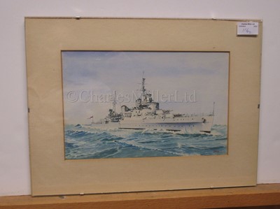 Lot 116 - δ FRED J. GIRLING (BRITISH, 1900-1982); A hospital ship in dock & another of Sheffield