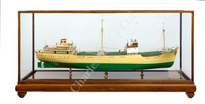 Lot 339 - A BUILDER'S MODEL FOR THE CARGO SHIP M.V. SENIORITY, BUILT BY THE GOOLE SHIPBUILDING & REPAIRING CO. FOR F.T. EVERARD & SONS LTD, 1951